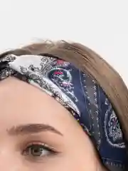Синий повязка на голову женская - чалма