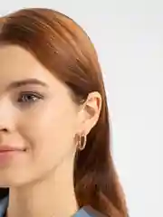 Бронзовый серьги-кольца, из серебра 925 пробы