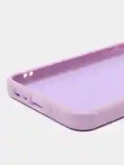 Лавандовый чехол силиконовый для Oppo A52 (Оппо А52), цветной, с подкладом