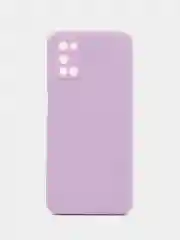 Лавандовый чехол силиконовый для Oppo A52 (Оппо А52), цветной, с подкладом