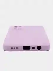 Лавандовый чехол силиконовый для Oppo A52 (Оппо А52), цветной, с подкладом