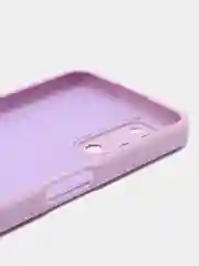 Лавандовый чехол силиконовый для Oppo A52 (Оппо А52), цветной, с подкладом