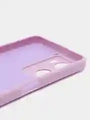 Лавандовый чехол силиконовый для Oppo A57S, A77, A77S / Оппо А57С, А77, А77С, цветной, с подкладом