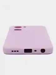 Лавандовый чехол силиконовый для Oppo A57S, A77, A77S / Оппо А57С, А77, А77С, цветной, с подкладом