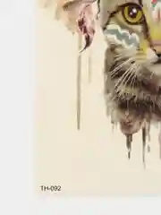Коралловый временная переводная татуировка, 21 х 15 см