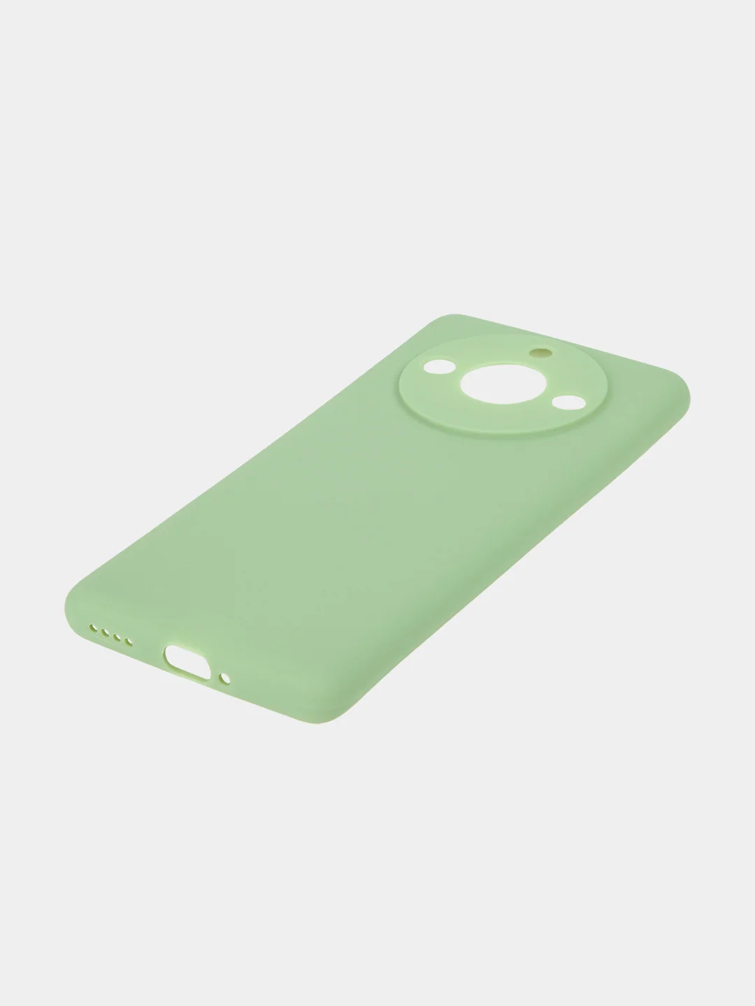Салатовый чехол BROSCORP Realme 11 Pro, 11 Pro+, матовый силиконовый, тонкий, бортик вокруг камер