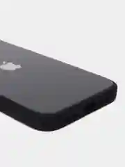 Черный чехол для iPhone Xr/ 11/ 12/ mini/ Pro/ ProMax, силиконовый со стеклянной панелью