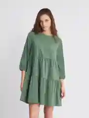 Хаки платье женское Zolla из текстильной замши