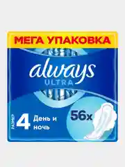 Прокладки Always Ultra День и Ночь, ароматизированные, 56 шт