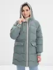 Бирюзовый куртка женская, зимняя