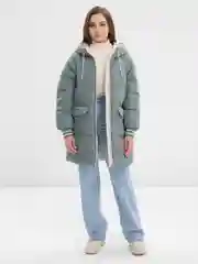 Бирюзовый куртка женская, зимняя