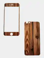 Коричневый комплект защитного стекла для iPhone 6/6s (экран/задняя крышка)