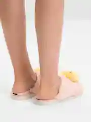 Розовый тапочки домашние женские Смайлики