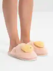 Розовый тапочки домашние женские Смайлики