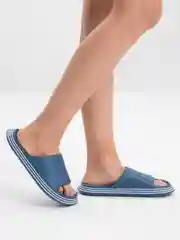 Синий сланцы на широкой подошве унисекс