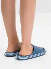 Синий сланцы на широкой подошве унисекс