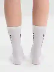 Носки белые унисекс, с надписью, высокие мужские и женские, Турецкие, на подарок