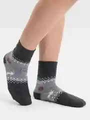 Серый женские, зимние, махровые носки