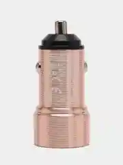 Золотой зарядное устройство в авто 1USB 18W Borofone BZ19A, автомобильная быстрая зарядка