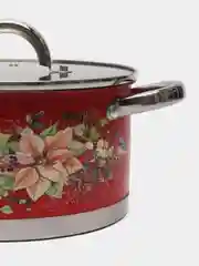 Кастрюля Agness "Торжество", со стеклянной крышкой, нержавеющая сталь, 3,5 л, 20 х 11 см