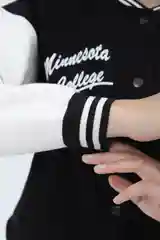 Черный бомбер утеплённый, с начесом, унисекс, осенний, теплый, зима