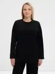 Черный комплект женский трикотажный худи и брюки палаццо