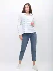 Ледяной лонгслив женский, кашемировый, в полоску, с воротником, оверсайз, осенний, теплый, зима