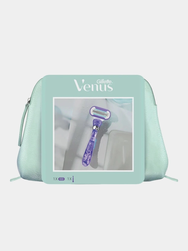 Набор Gillette VENUS Swirl Бритва со сменной кассетой и косметичка