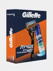Набор Gillette FUSION Бритва со сменной кассетой и Гель для бритья 200 мл