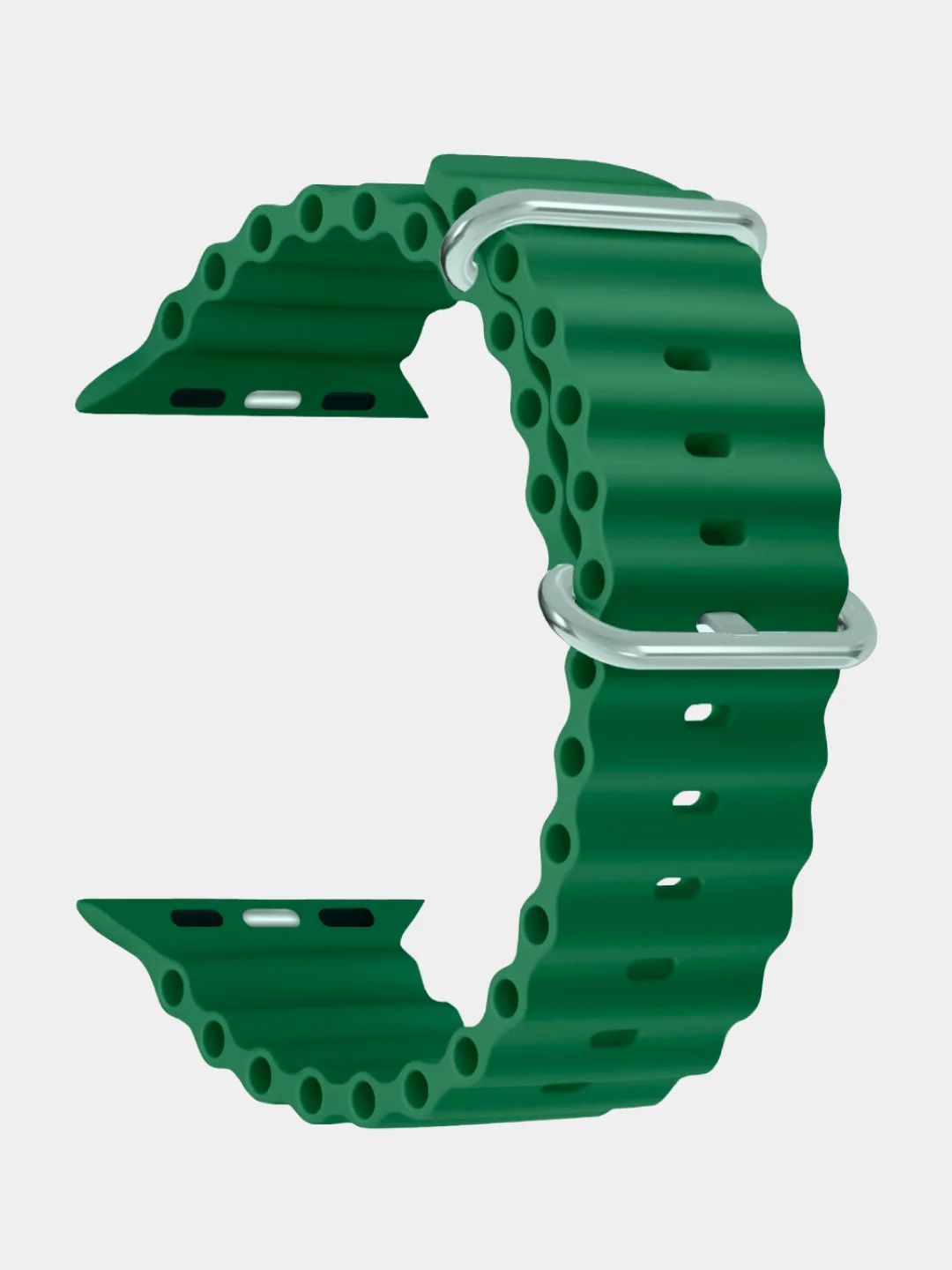Лесной зеленый ремешок для смарт-часов Apple Watch Ocean band Ultra, силиконовый, 42-49 мм