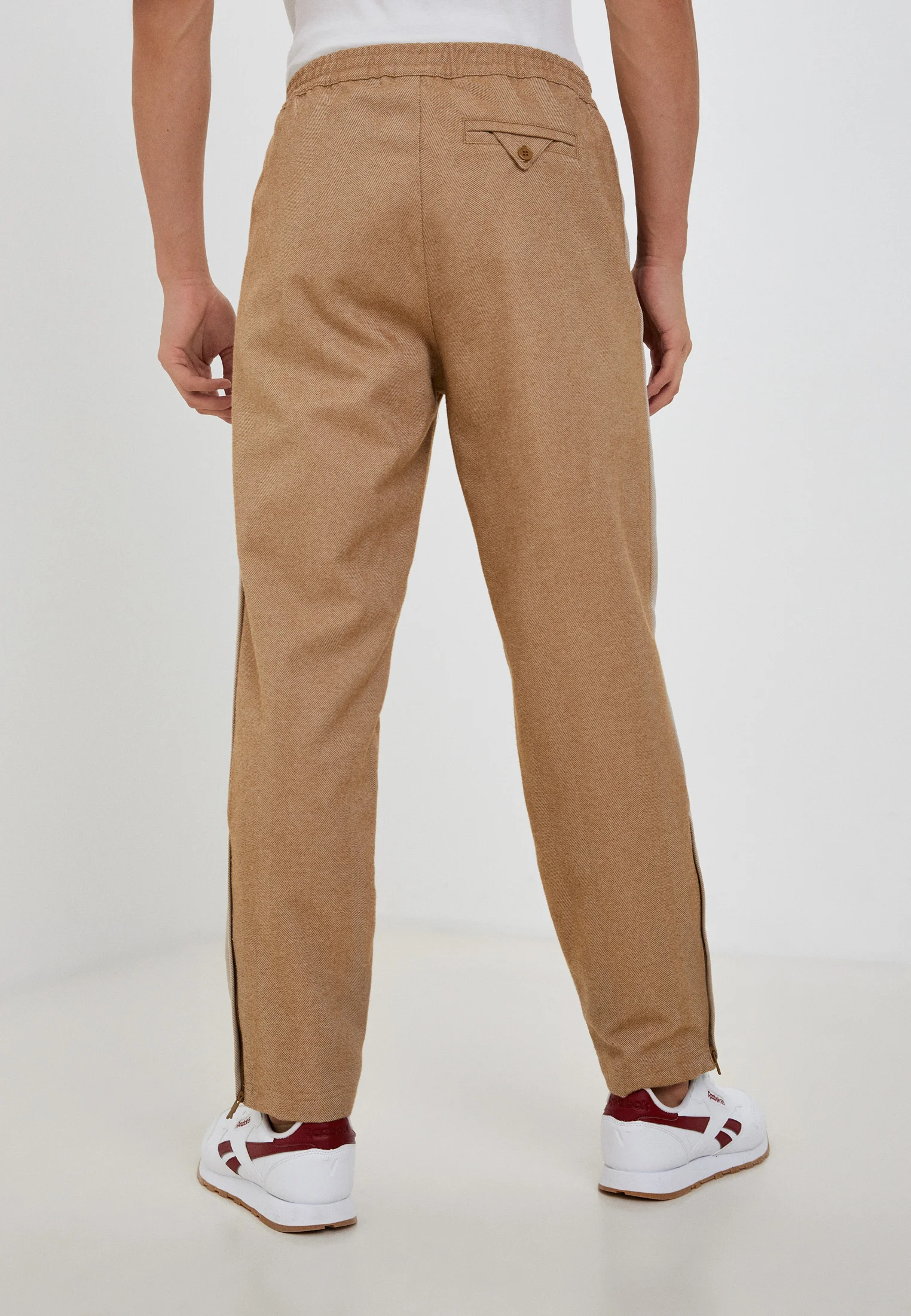 Бежевый спортивные брюки GV3470 Reebok CL F TRACKPANT
