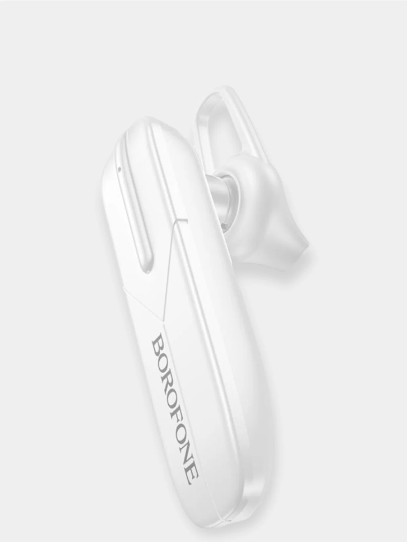 Белый bluetooth-гарнитура Borofone BC36 BT5.0/70mAh/6ч