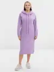 Сиреневый платье утепленное, туника, худи