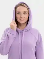 Сиреневый платье утепленное, туника, худи