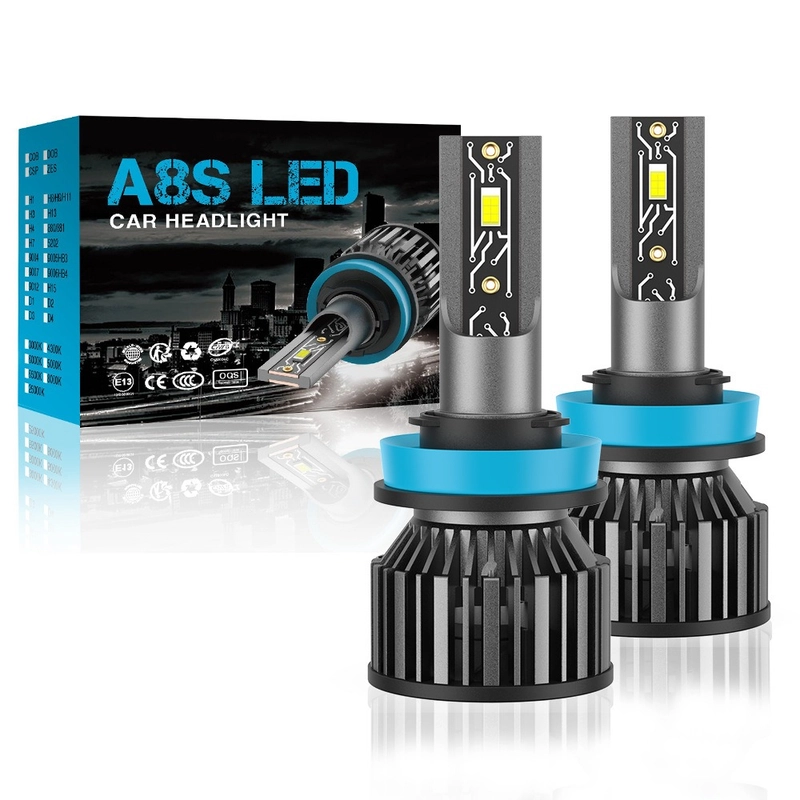 Светодиодная LED лампа А8S 60Вт H1, H4, H7, H8/9/11, автосвет