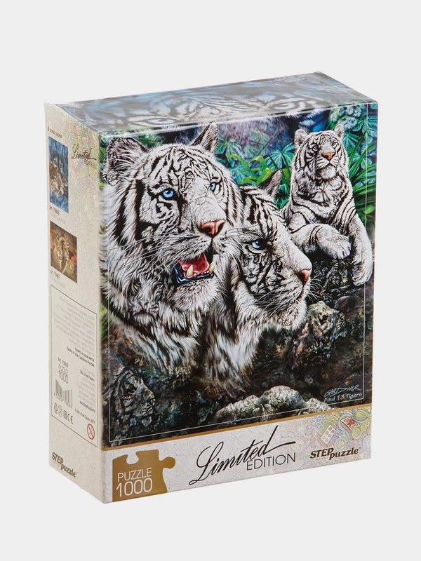 Пазлы 1000 элементов "Найди 13 тигров" (Limited Edition)