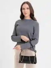 Сумка женская, 26*8*12, отдел на молнии, регул ремень, черный