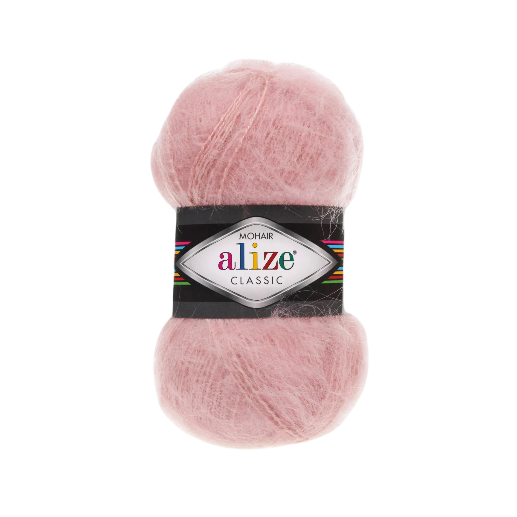 Пудровый пряжа Alize Mohair Classic new, Ализе Мохер Классик