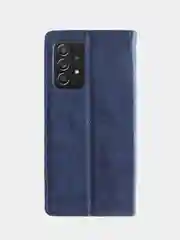 Синий чехол-книжка для Samsung A52 из нубука Super Creative
