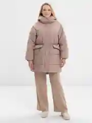 Бежевый меланж куртка женская, зимняя