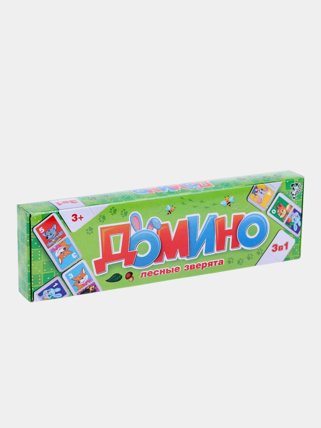 Зеленый домино детское, пластик