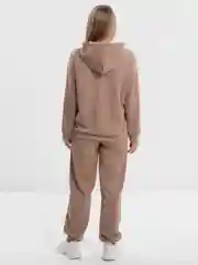 Бежевый меланж костюм спортивный женский