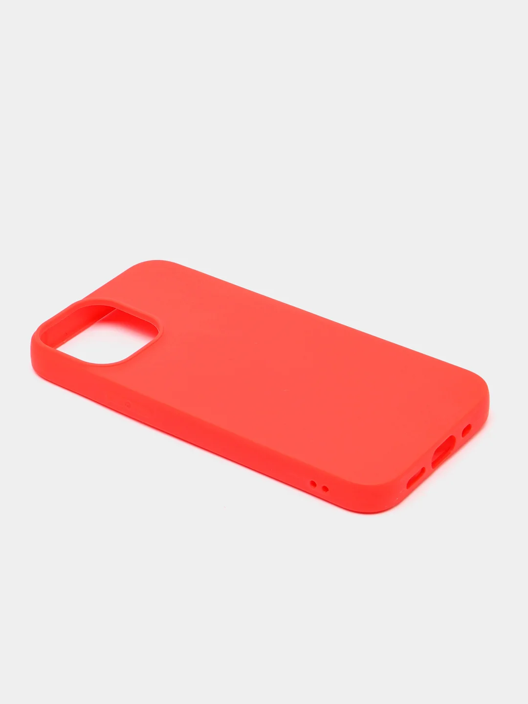 Красный чехол силиконовый iPhone 13, 13 Mini, 13 Pro, 13 Pro Max матовый, цветной, на айфон