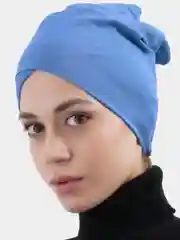 Лавандовый бони мусульманский, чепчик-шапочка с нахлестом под платок, палантин