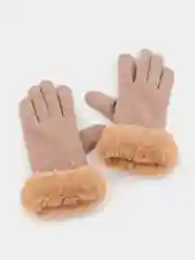 Бежевый перчатки женские зимние