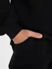 Черный костюм детский, утеплённый, на флисе