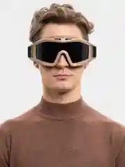 Бежевый очки спортивные