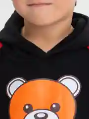 Черный детский утеплённый костюм