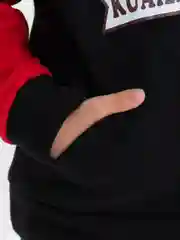 Черный детский утеплённый костюм