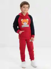 Бордовый детский утеплённый костюм